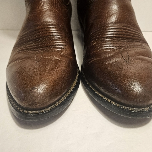 Ariat Brown Leather Cowboy Boots - Picture 4 of 7